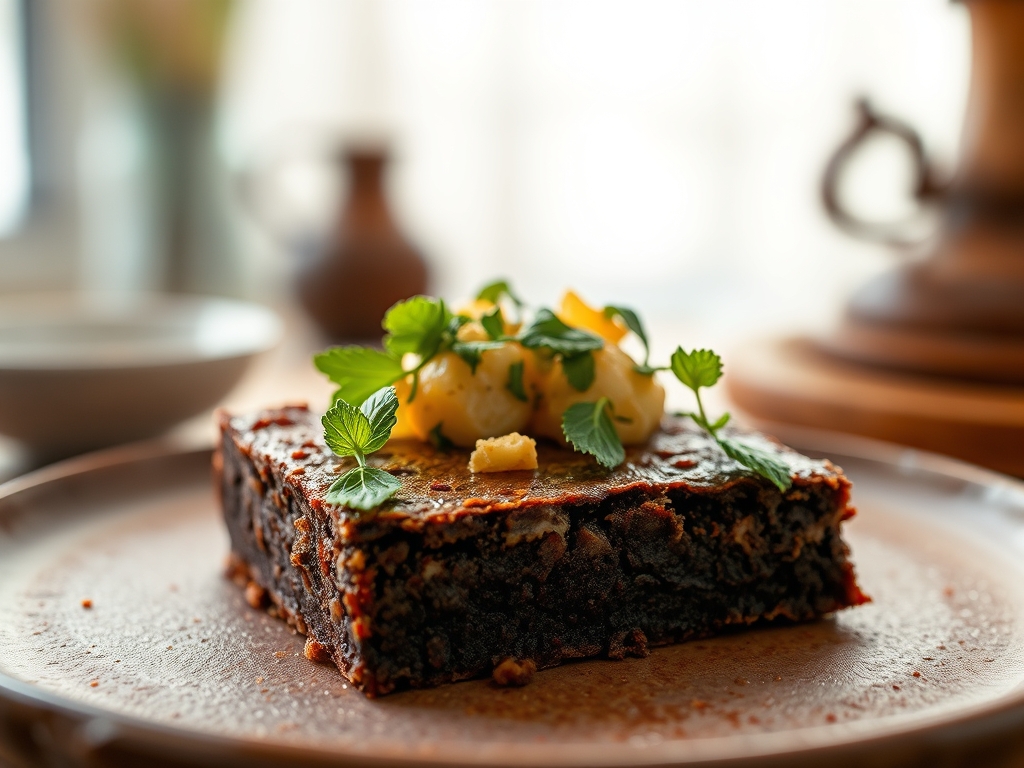 Brownie de galletas saladas