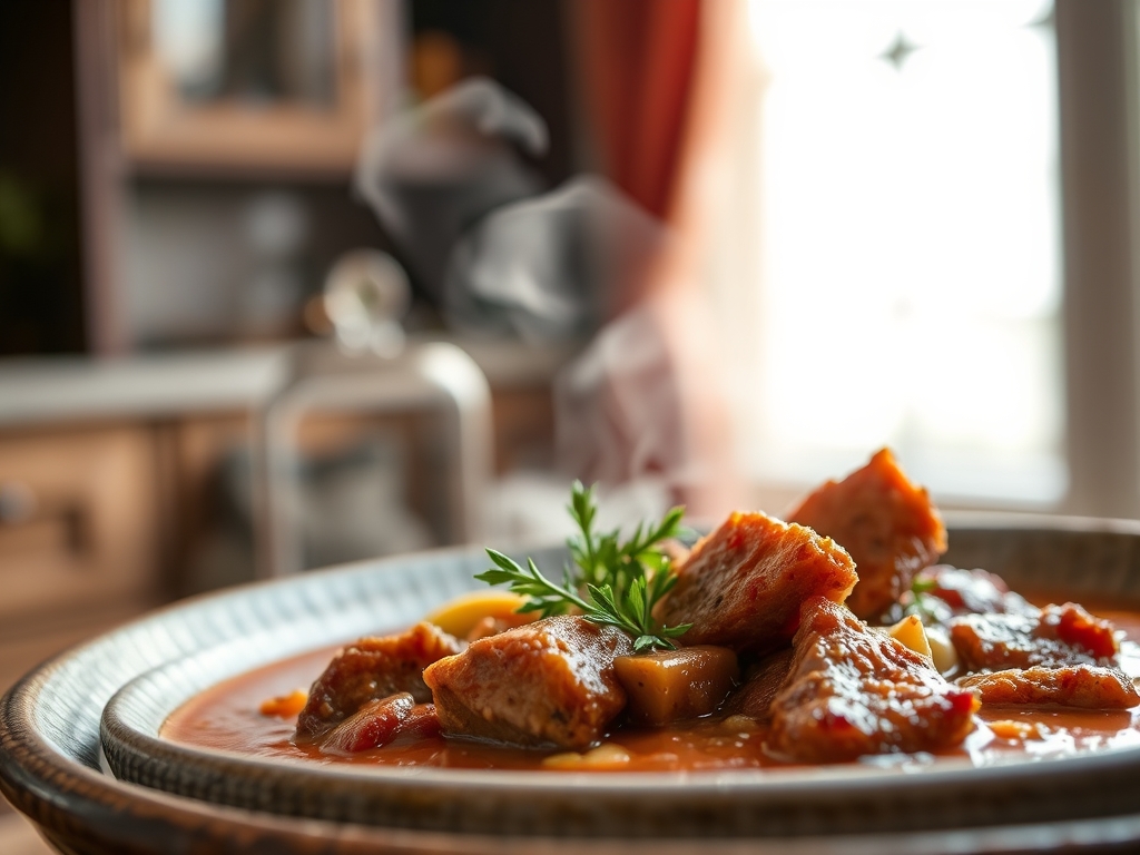 Caldo de recortes de carne