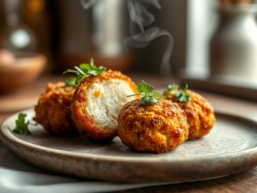 Croquetas de pollo asado
