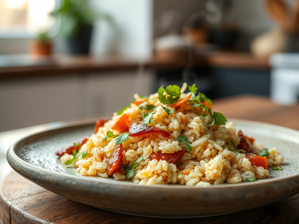 Ensalada de arroz integral