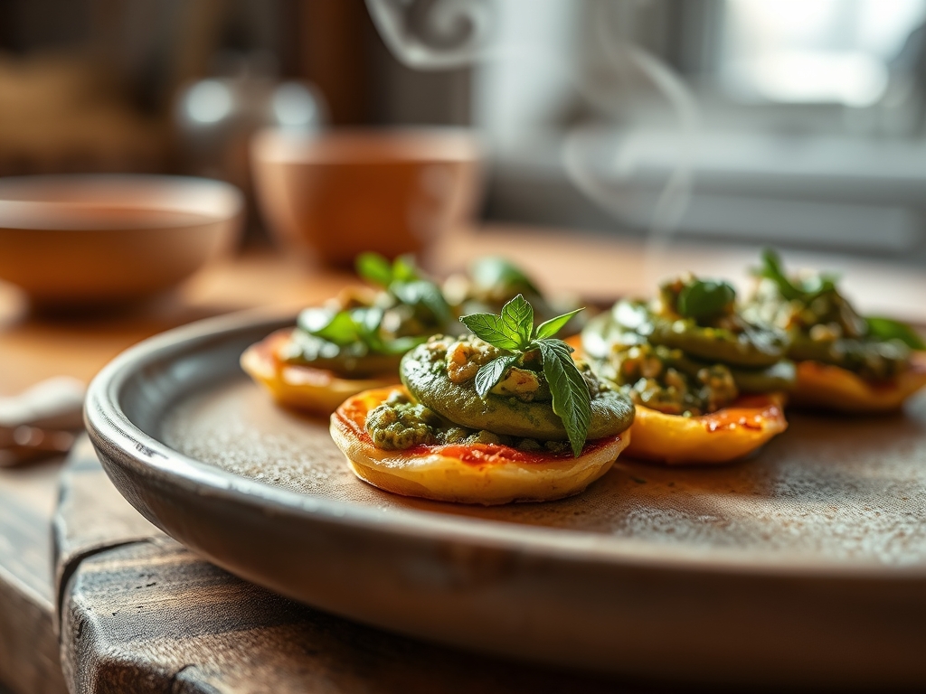 Espaguetis con pesto de nuez