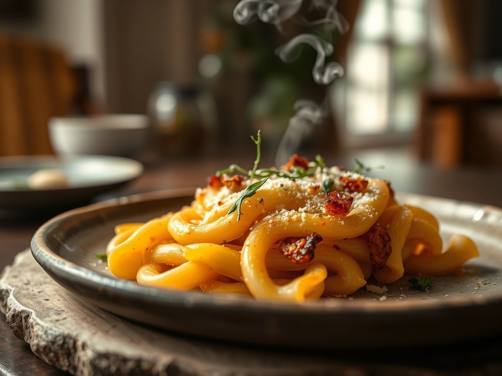 Gratinado de pasta y queso