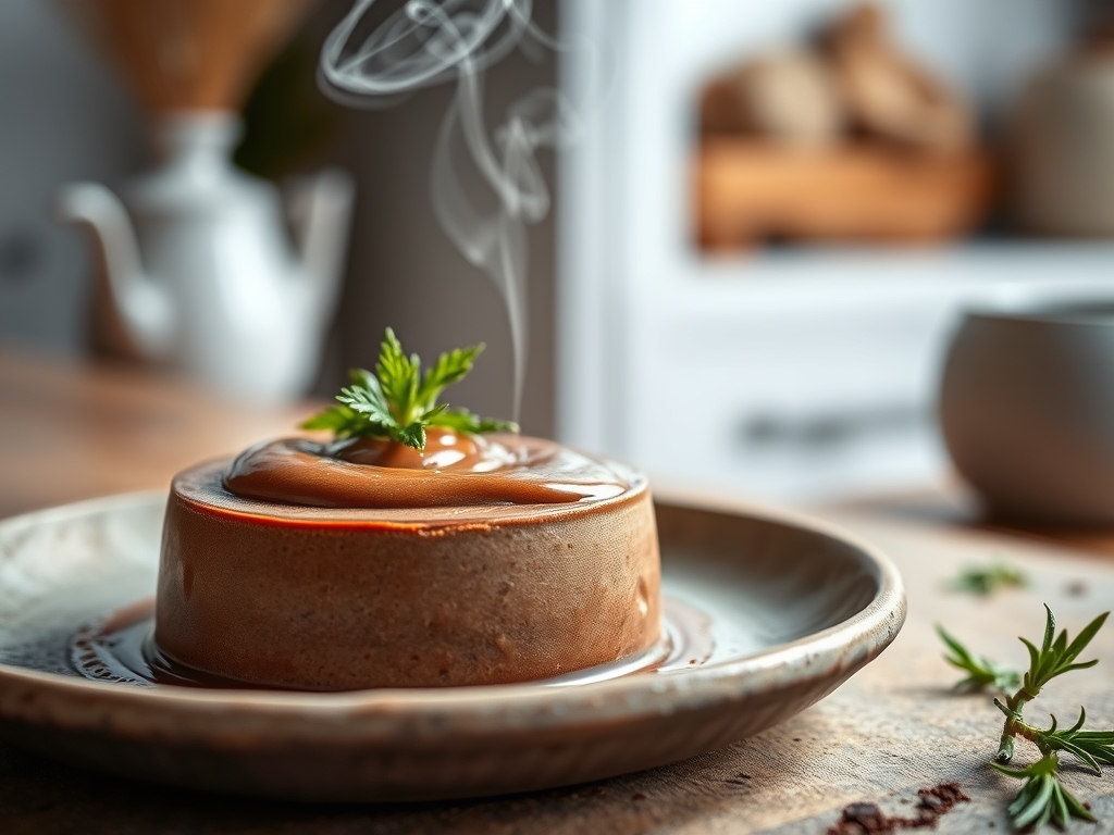 Mousse de chocolate y café