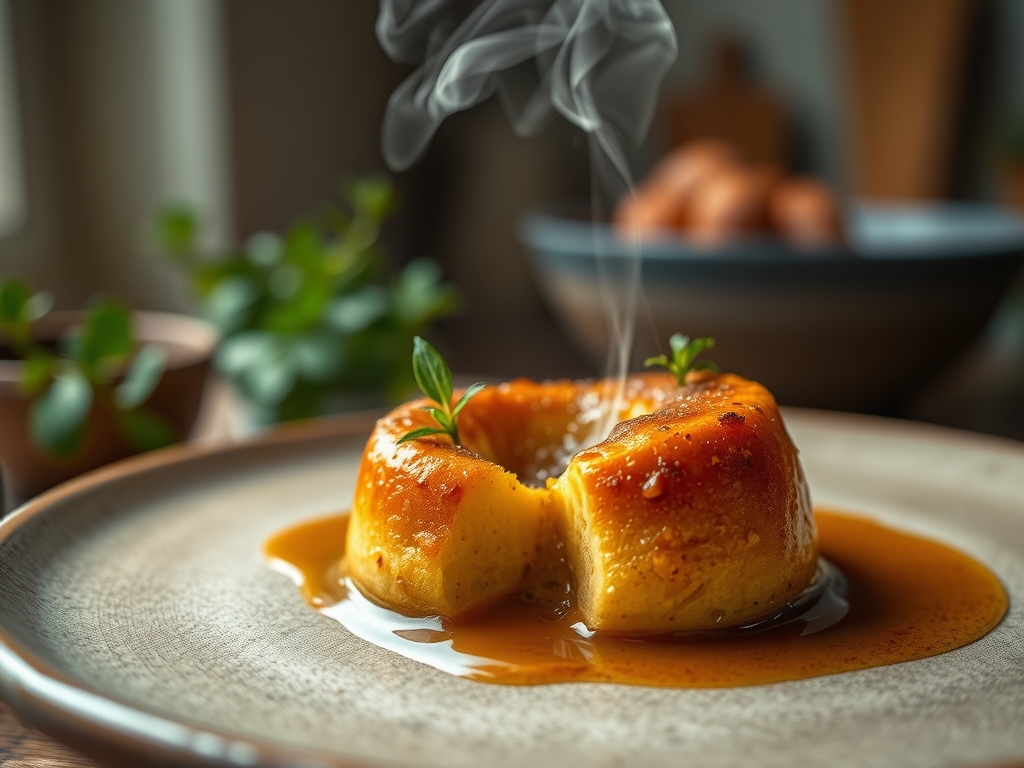 Pudding de cruasanes
