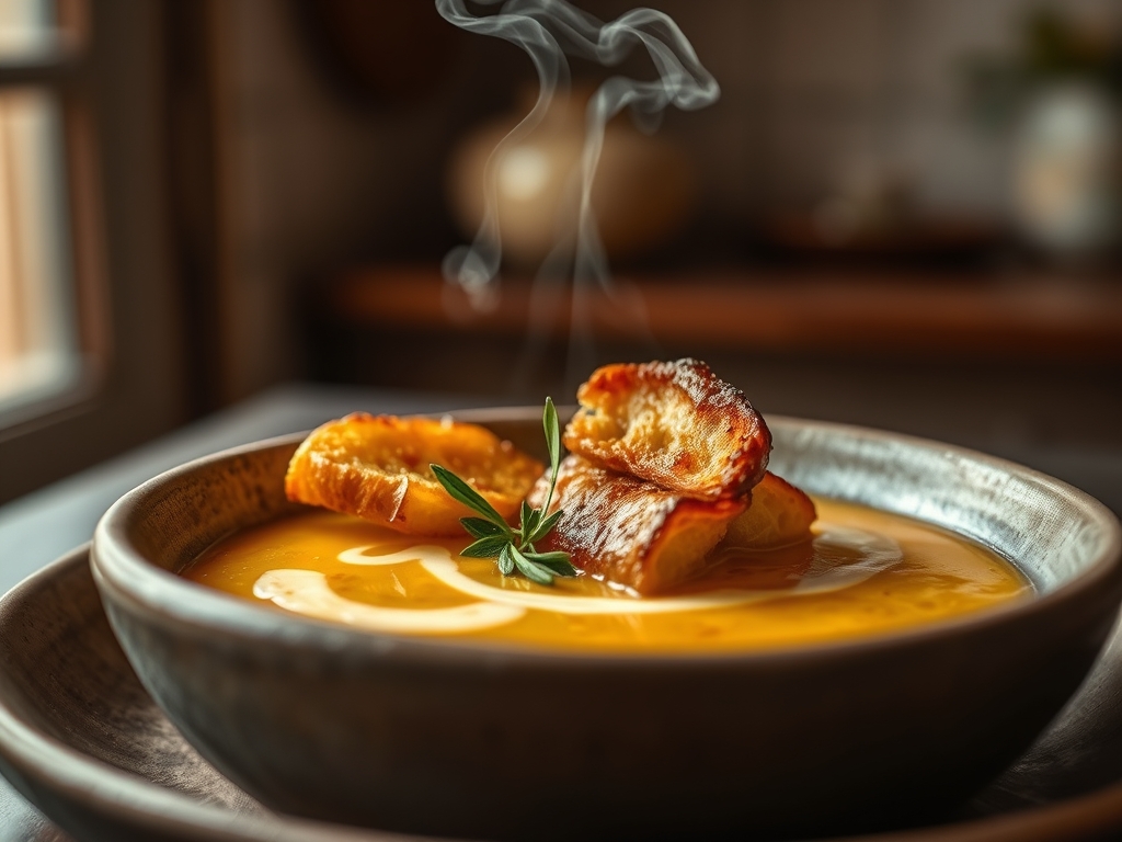 Sopa de pan y ajo