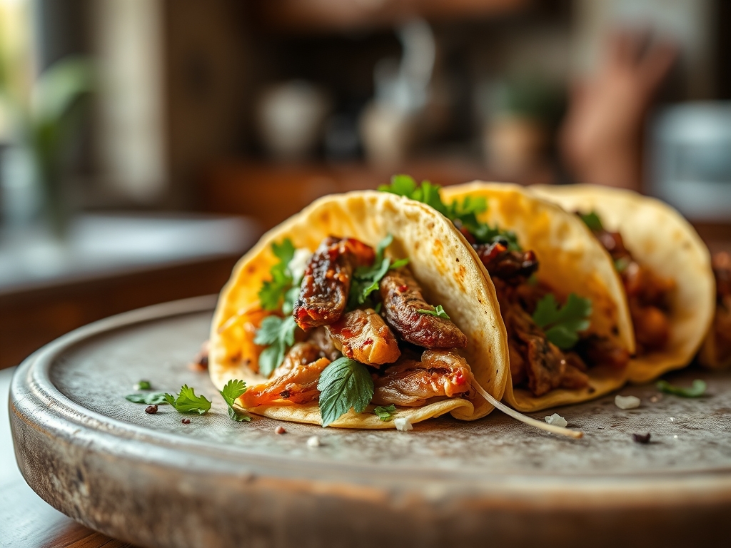 Tacos de carnitas recalentadas
