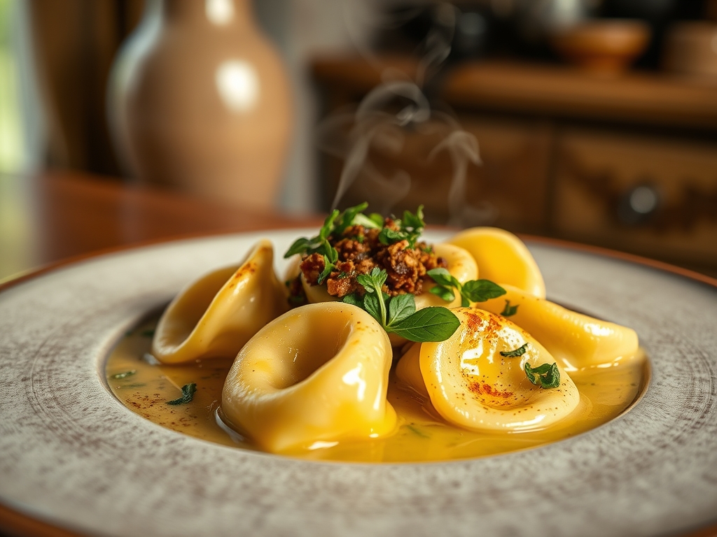 Tortellini en caldo rápido