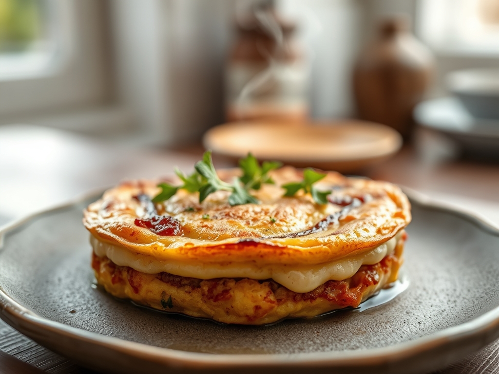 Tortilla de sobras de pisto