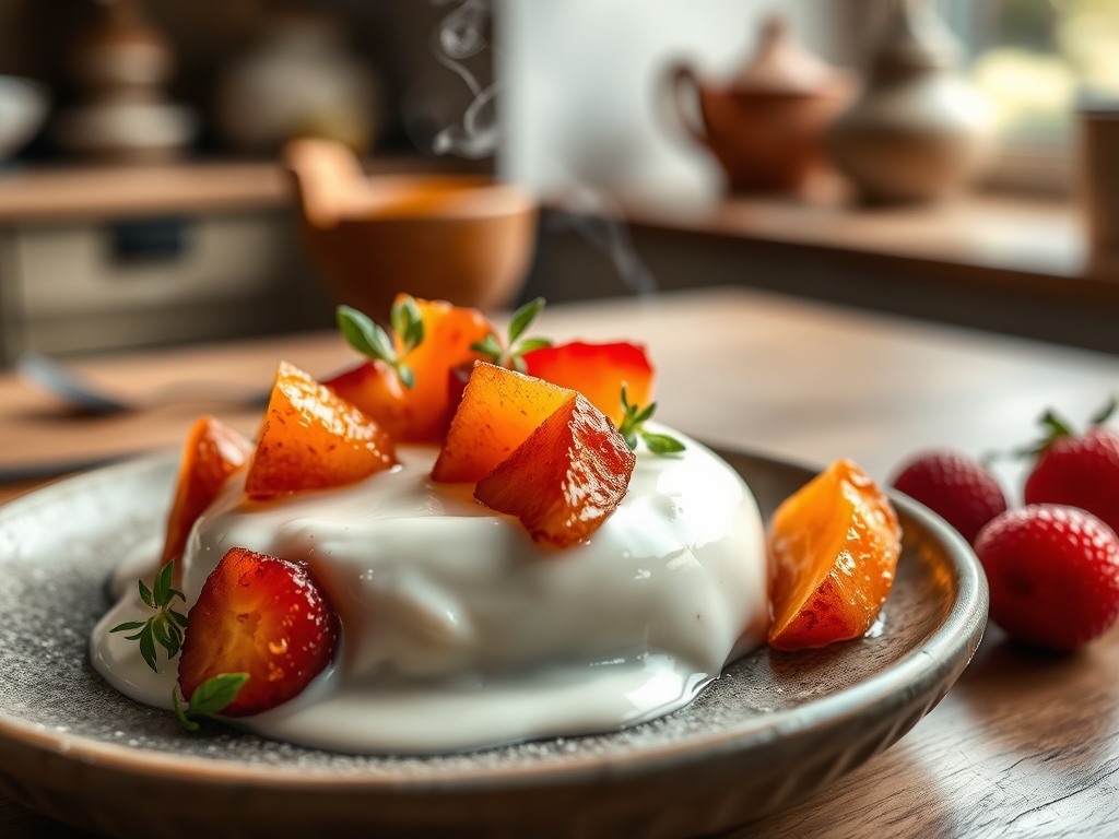 Yogur con frutos secos