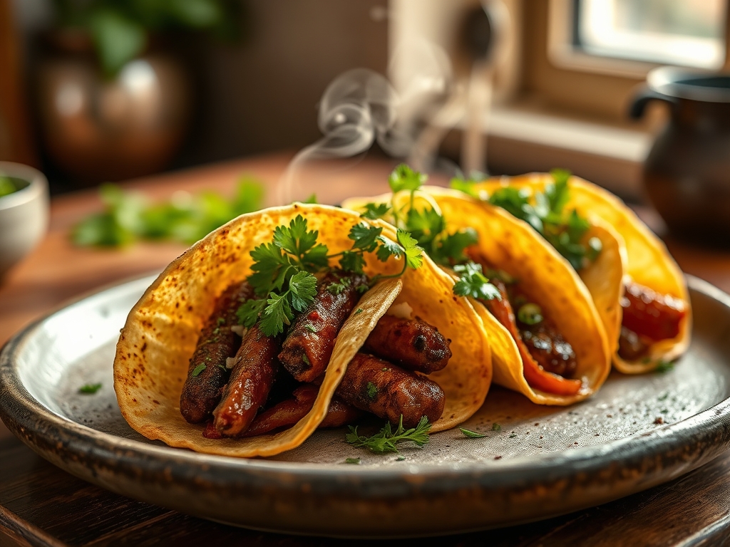 Tacos de sobras de ternera